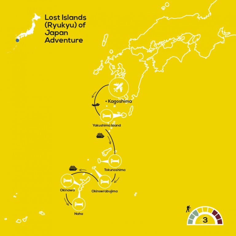 YellowWood Map: Lost Islands (Ryukyu) of Japan Adventure