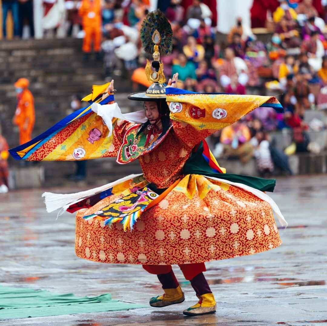 tourhub | YellowWood Adventures | Bhutan's Thimphu Tshechu & Gangtey Tshechu Festivals 