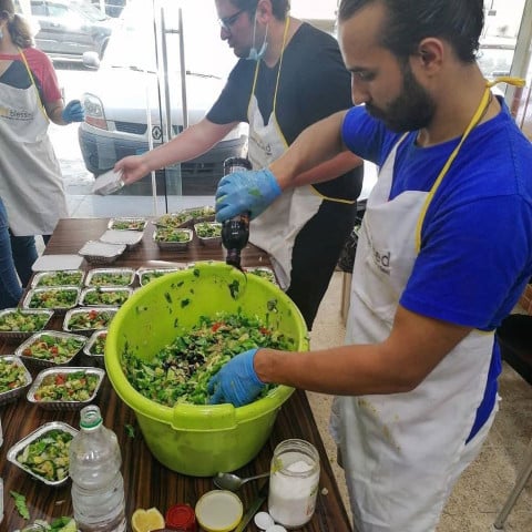 Making meals for Refugees, Food Blessed, Lebanon