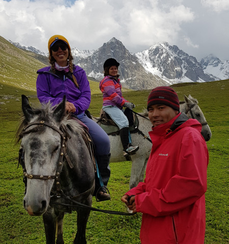 Maks, walking guide in the Tian Shan Mountains of Kyrgyzstan