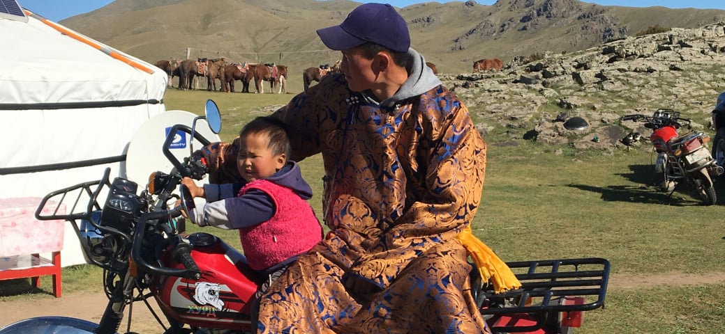 Host Family at Ger Camp, Naiman Nuur, Mongolia