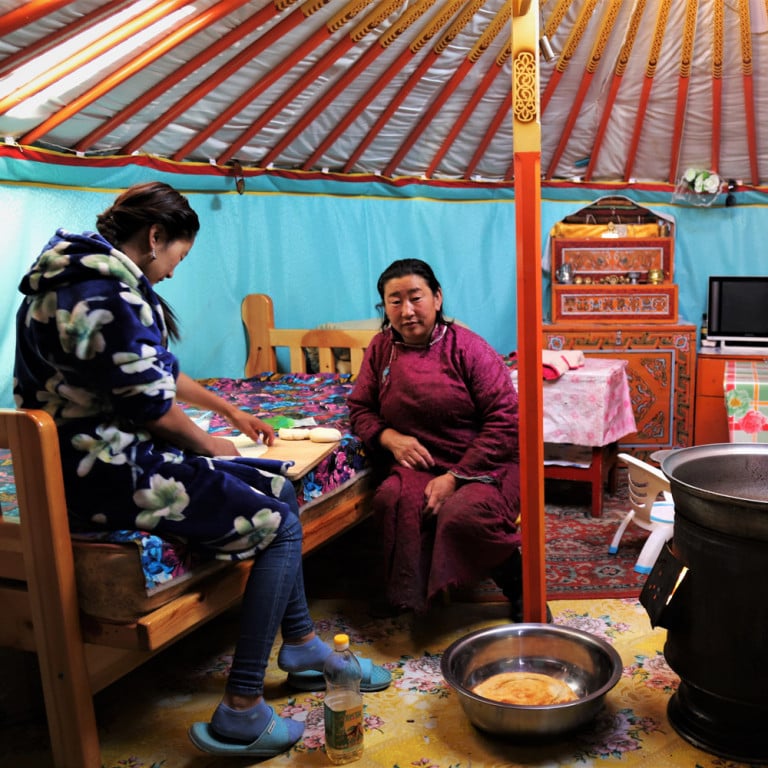 Interior of family Ger, Mongolia