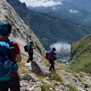 Mountain trails in the Picos de Europa, Spain