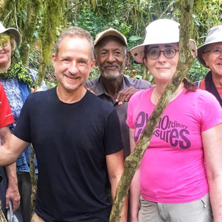 Origin of Coffee Journey group in wild coffee forests, Ethiopia