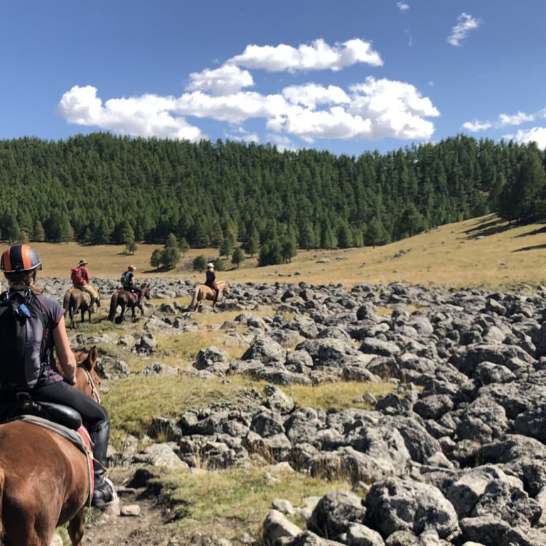 Traversing the Valley on horseback, Mongolia