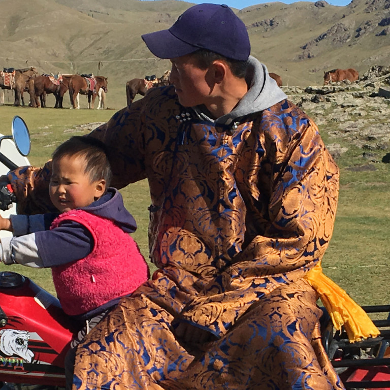 Host Family at Ger Camp, Naiman Nuur, Mongolia
