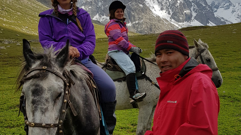 Maks, walking guide in the Tian Shan Mountains of Kyrgyzstan