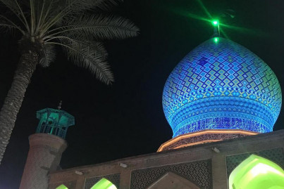 Shia Mosque at night, Iran